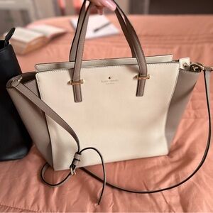 Kate Spade Beige and Brown Tote Bag